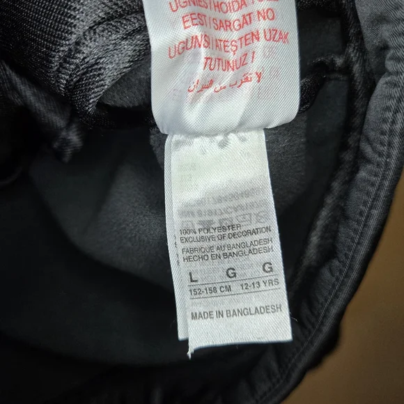 Air Jordan Big Boy Youth Fleece Lined Zip Up Jacket Black Size Large 12-13yrs - Picture 11 of 15